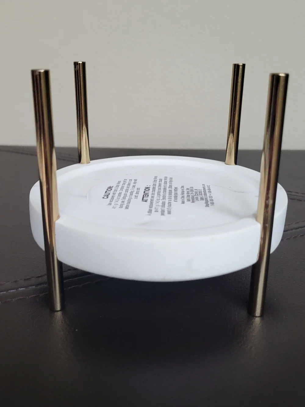 Bath & Body Works White Marble Tray Candleholder - Picture 2 of 7